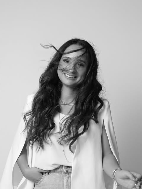 Black and white photo of hair with movement